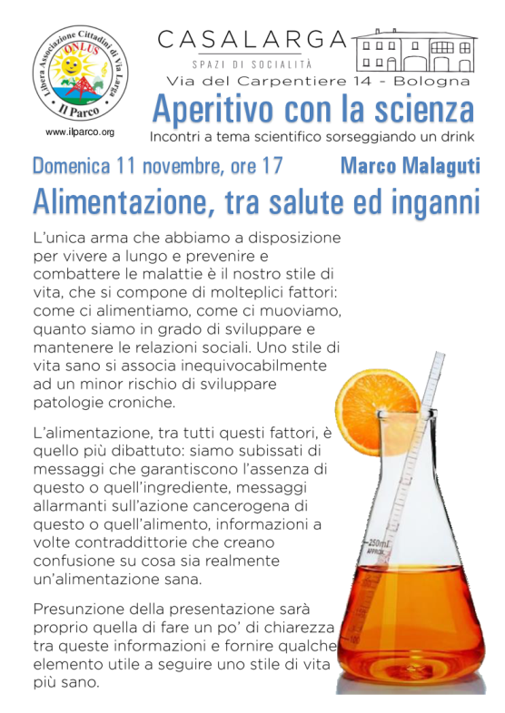 Aperitivo con la scienza - Alimentazione, tra salute ed inganni